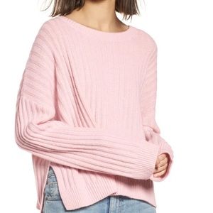 RAILS Pink Joelle Ribbed Petal Melange Sweater